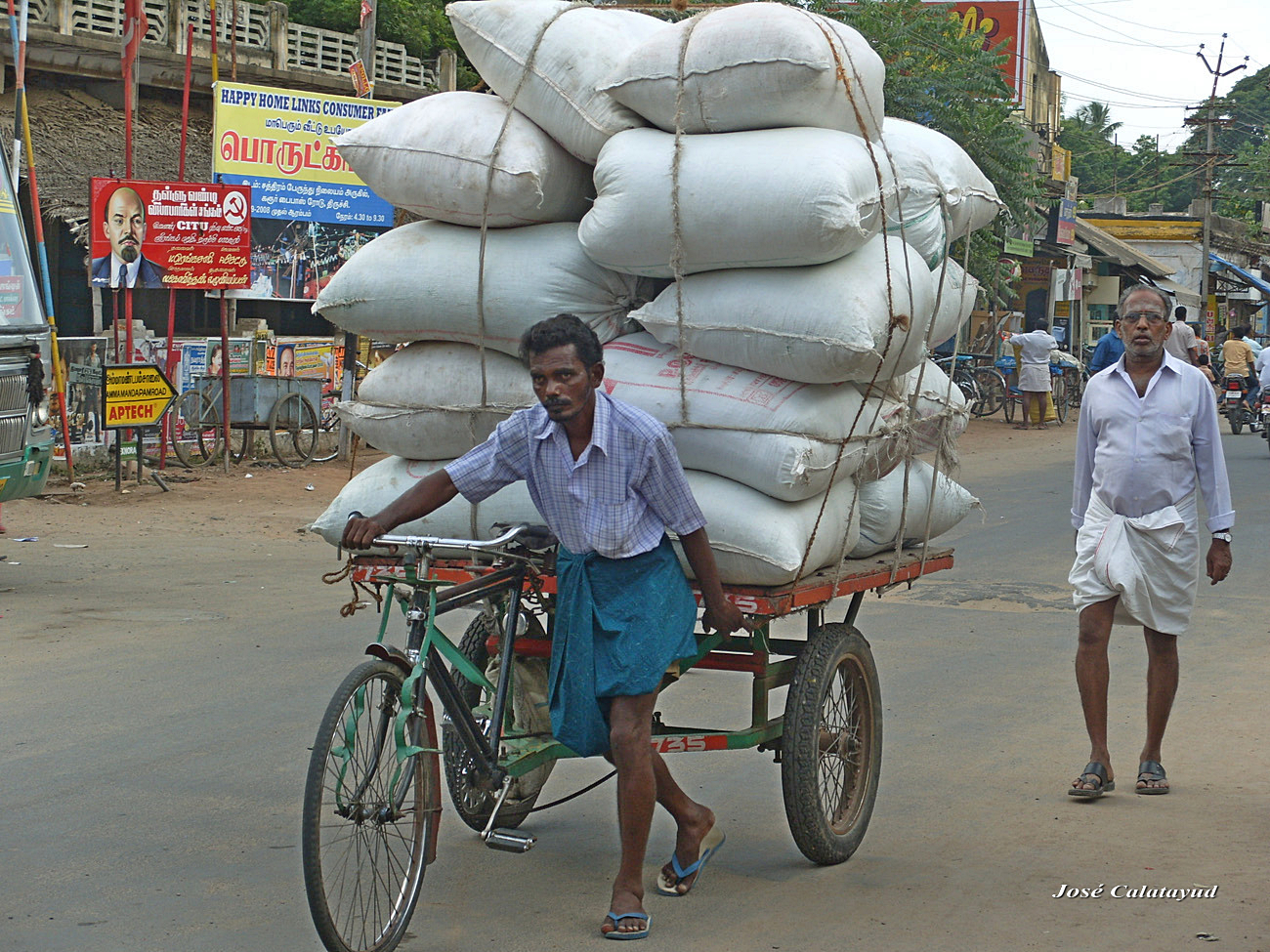 Porteur en tricycle