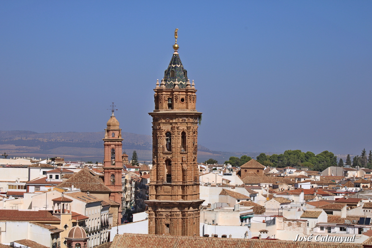 Tower of the Collegiate Church of San Sebastián in…