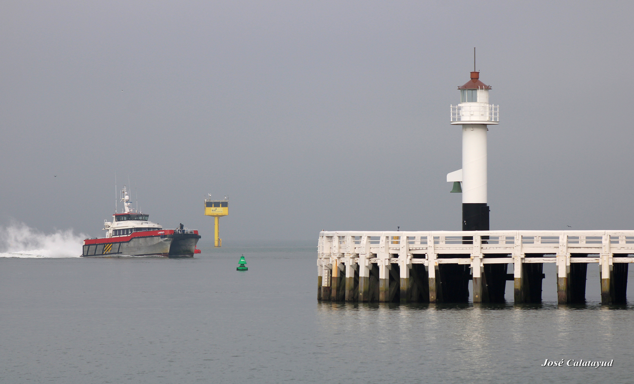 Largo back to port of Ostend